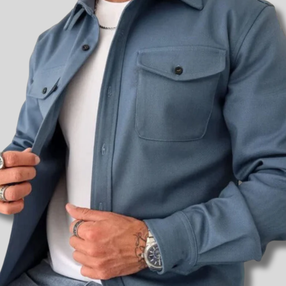 Ryker - Trendy Men's Cardigan Shirt for a Sharp Look