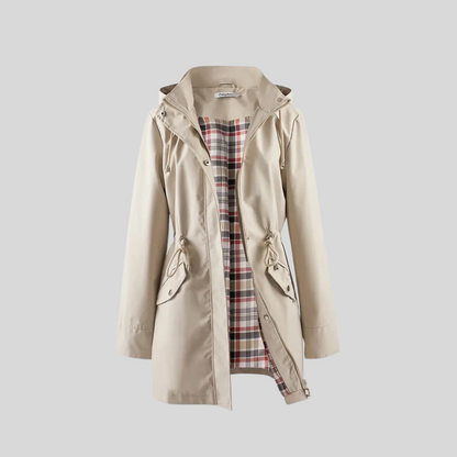 Kiah - Stylish Women's Long Sleeve Rain Coat for Elegance in Any Weather