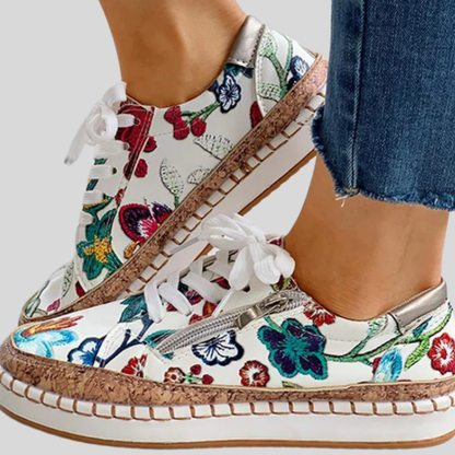 Florafit - Stylish Ergonomic Floral Print Shoes for Comfort and Style