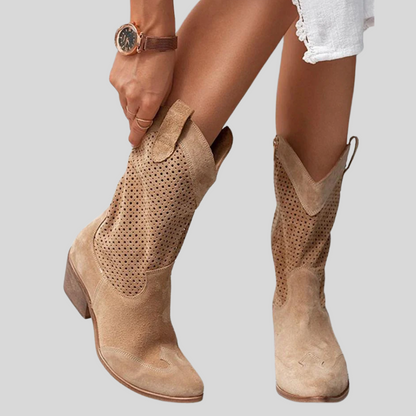 Doemi - Chic Midi High Cowboy Boots for a Trendy Look