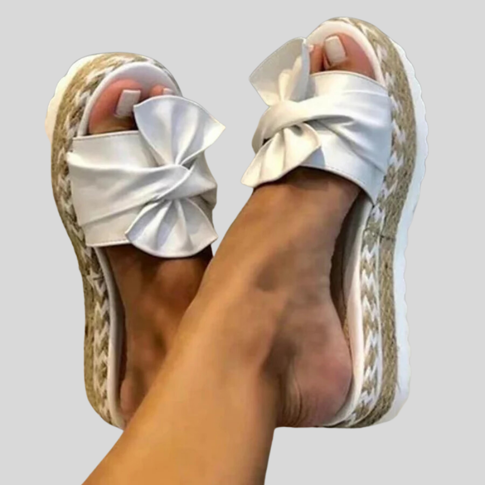 Chic Bow-Embellished Sandals for Women