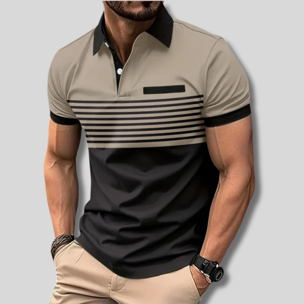 Stylish Edward Striped Polo Shirt for Men