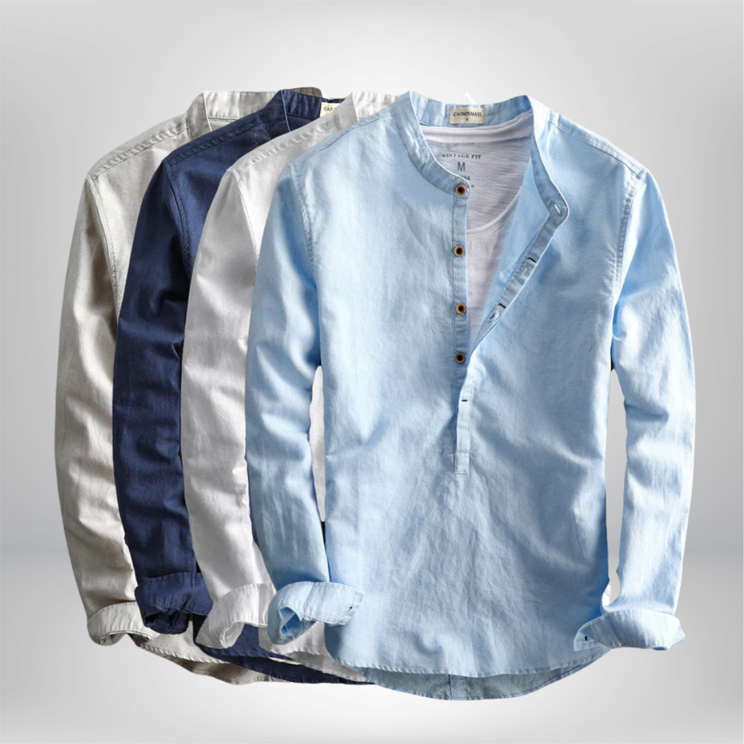 Charlie - Trendy Linen Shirt for Effortless Style