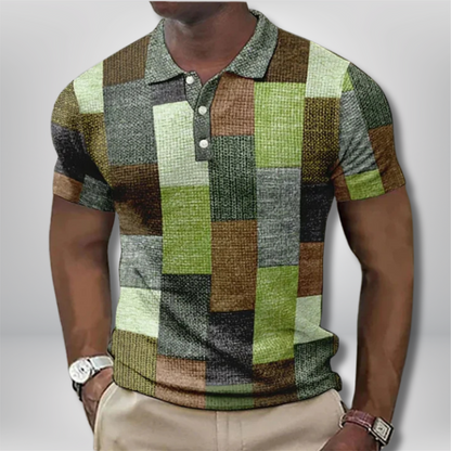 Parker - Stylish Short-Sleeved Checkered Polo Shirt