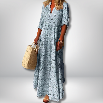 Taila - Graceful Linen Maxi Dress for Effortless Style