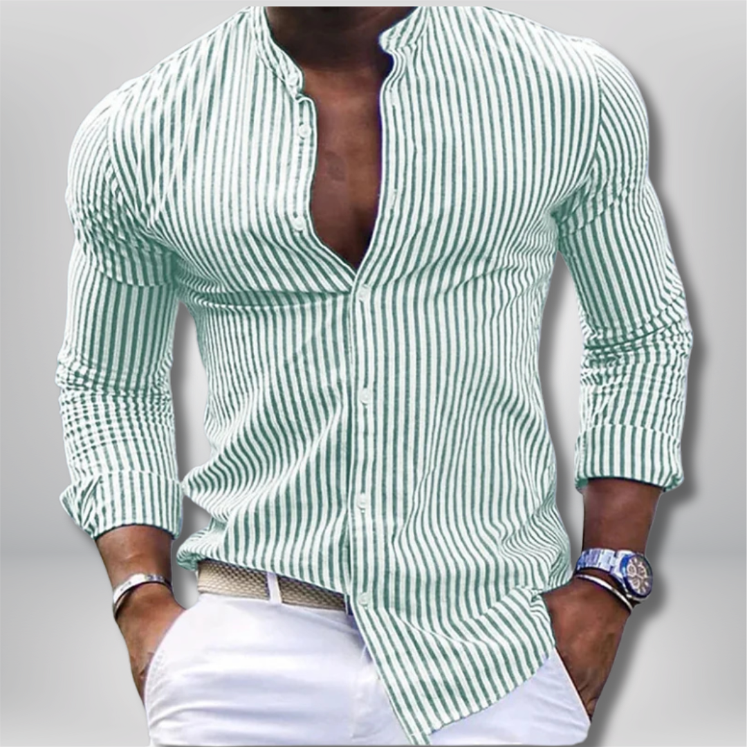 Isaac - Timeless Striped Shirt for Effortless Style
