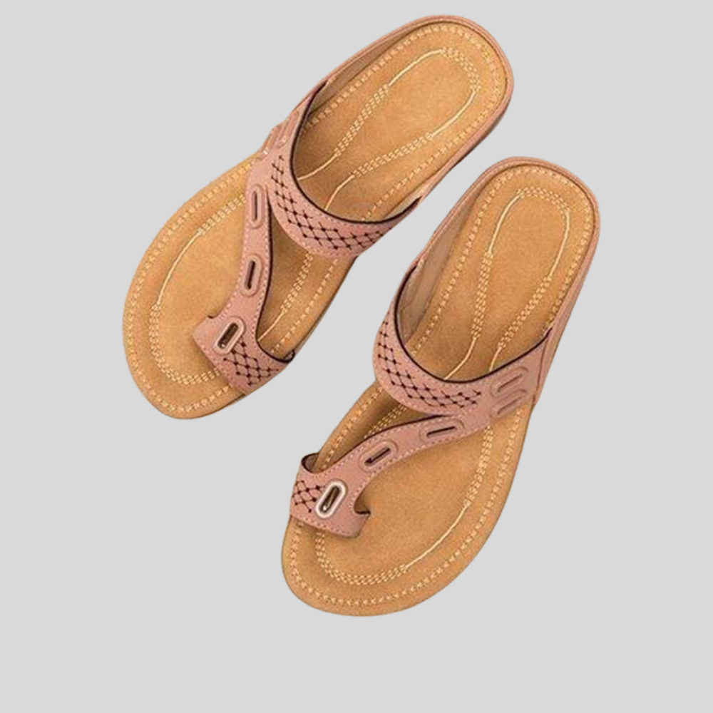 Rosalie - Chic Retro Summer Flip Flops for Ultimate Comfort