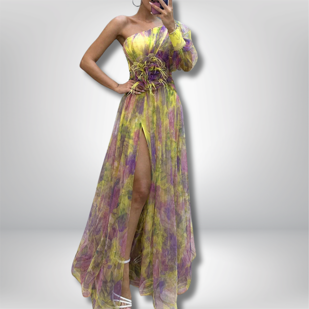 Liz - Stunningly Chic Colorful Dress