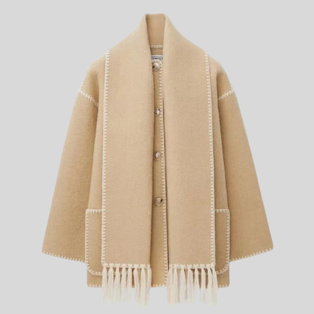 Zahil - Luxuriously Cozy Wool Mantle Jacket for Women