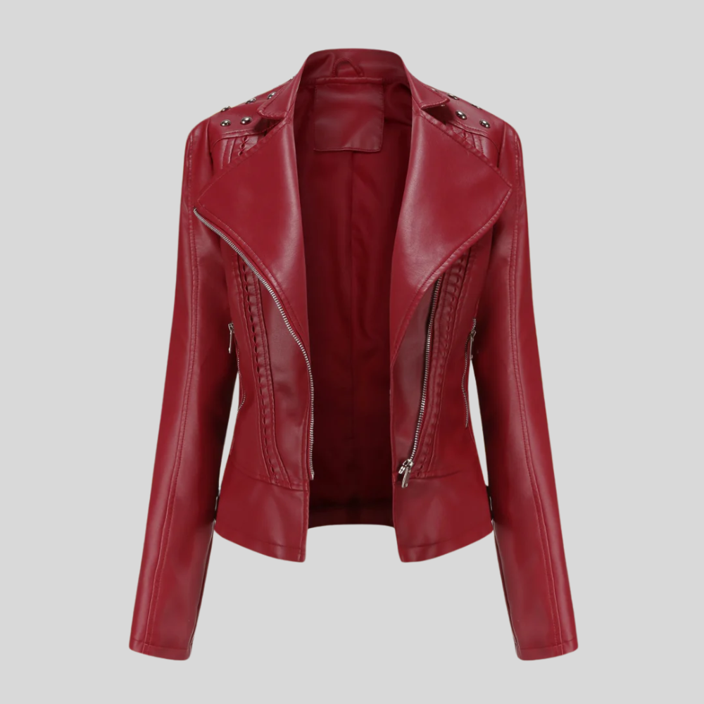 Chic Women's Leather Jacket - Jen Collection