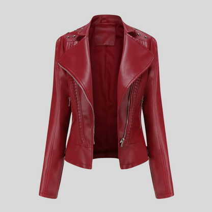Chic Women's Leather Jacket - Jen Collection