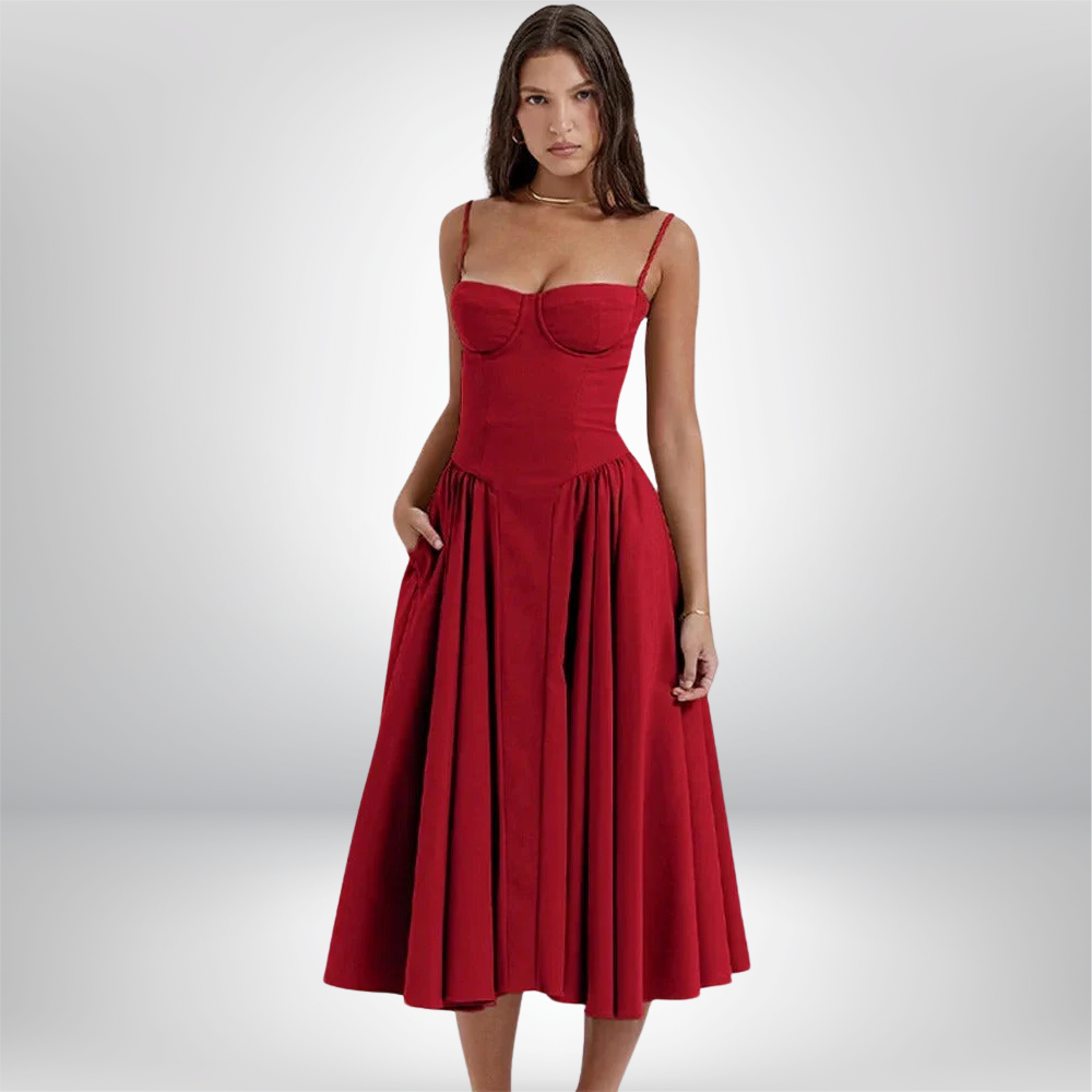 Sade - Chic Sleeveless Elegance Dress