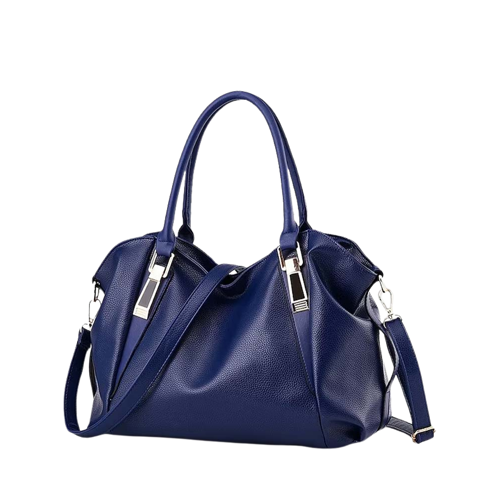Chic Leather Tote with Dual Handles and Versatile Shoulder Strap