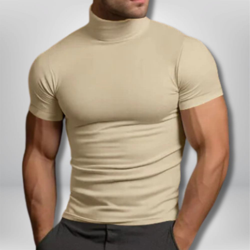 Tyler - Sleek Muscle Fit Turtleneck Tee