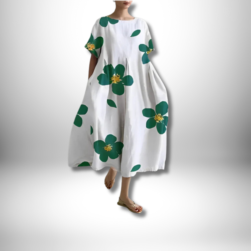 Chic Violet Floral Dress for Ultimate Comfort