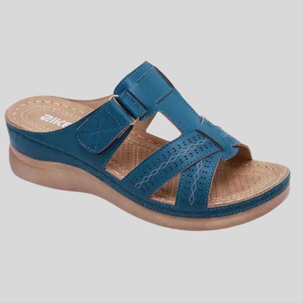 Elegantes Sandalias de Cuero Una