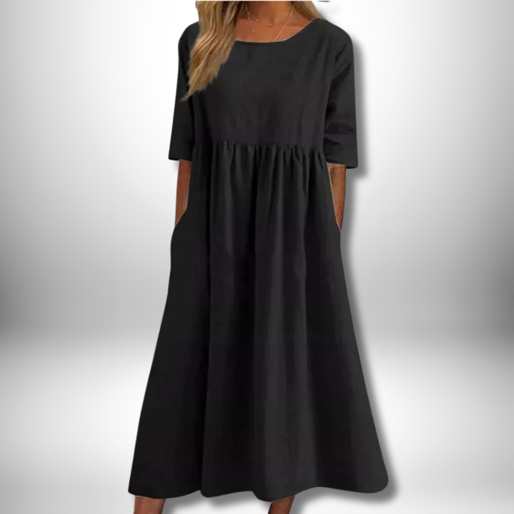 Chic Stella Cotton Dress for Effortless Elegance