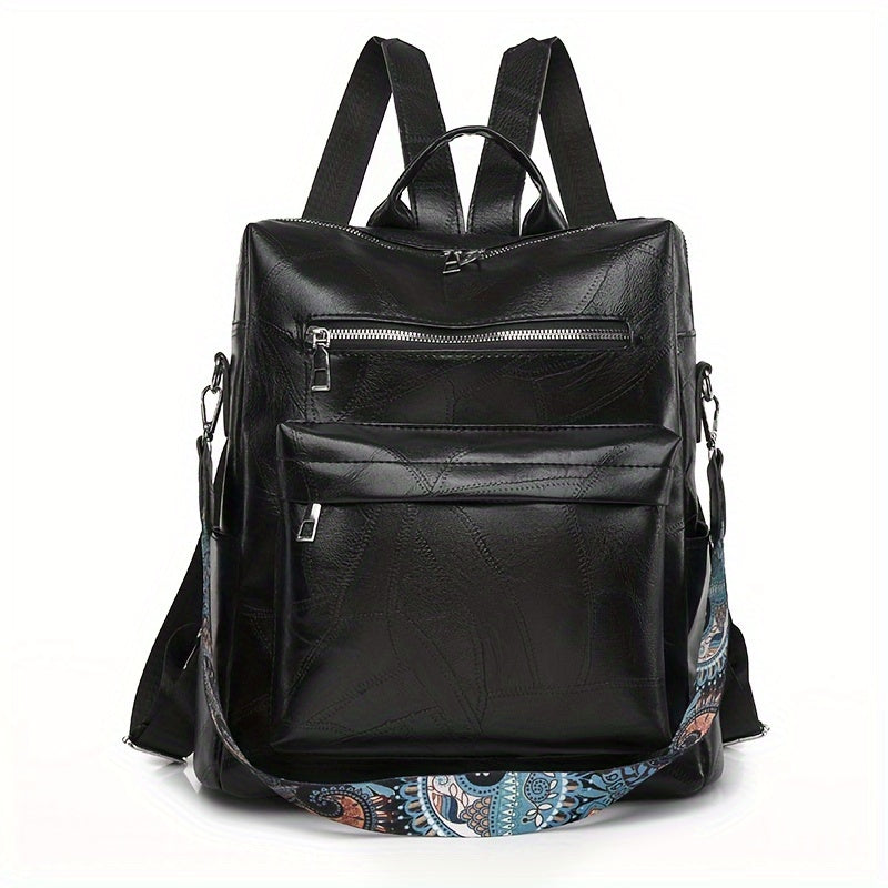 Stylish Convertible Retro Leather Backpack for the Modern Woman