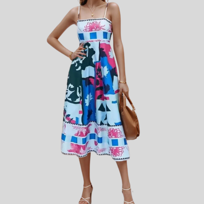 Thessa - Chic and Stylish Women's Printed Dress