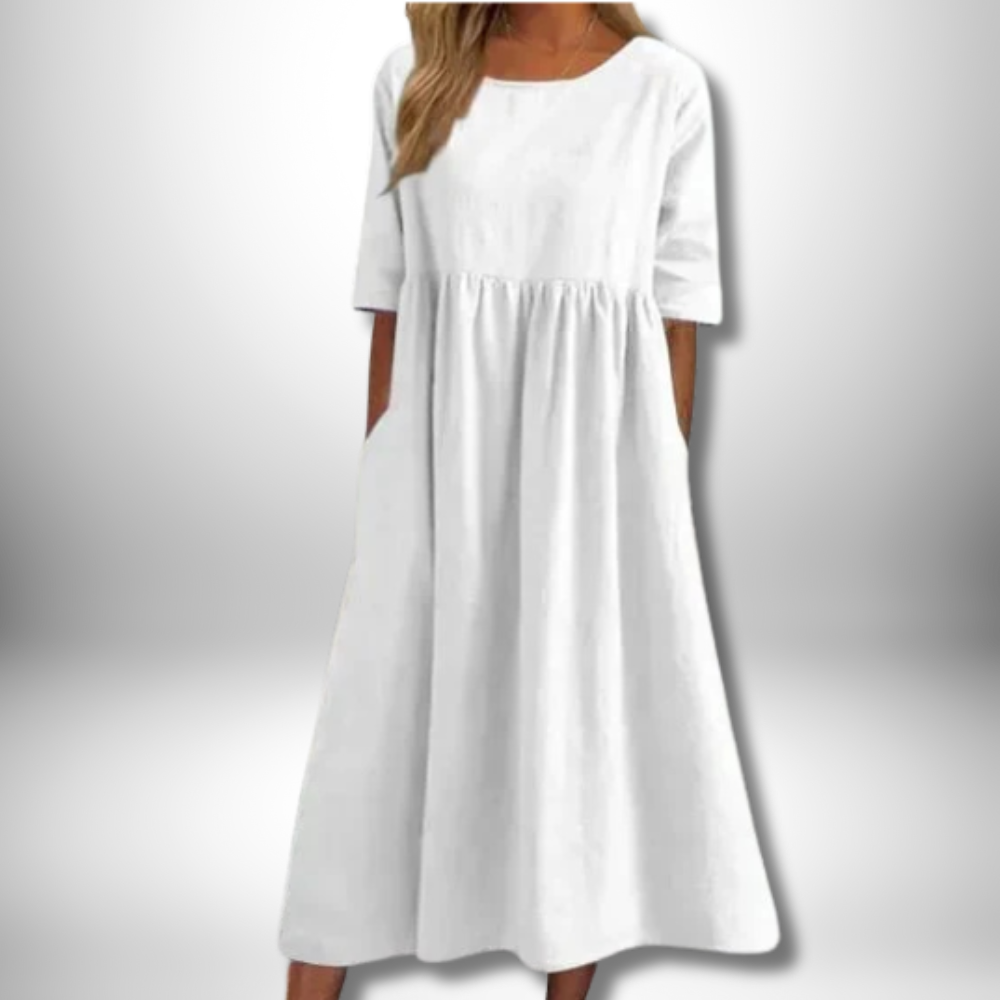 Chic Stella Cotton Dress for Effortless Elegance