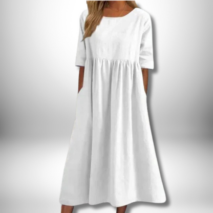 Chic Stella Cotton Dress for Effortless Elegance