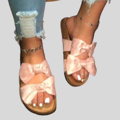 Chic Double Bow Women's Sandals by Wiki