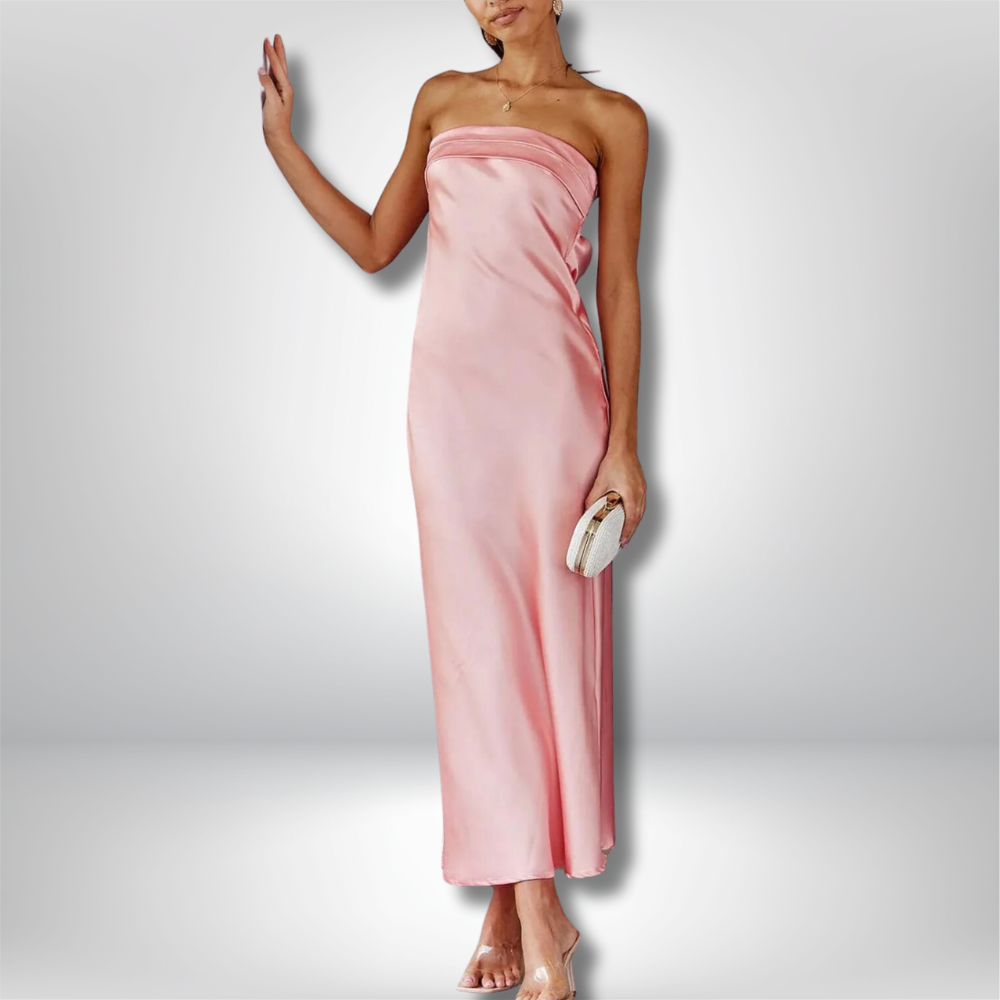 Romy - Chic Satin Elegance Dress