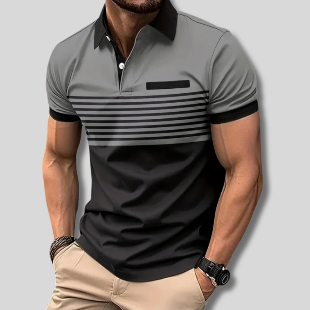Stylish Edward Striped Polo Shirt for Men