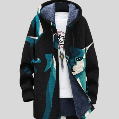 Elevate Your Style with Nyah's Artistic Print Women's Jacket