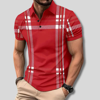 Emilio - Trendy Checkered Polo Shirt for Men