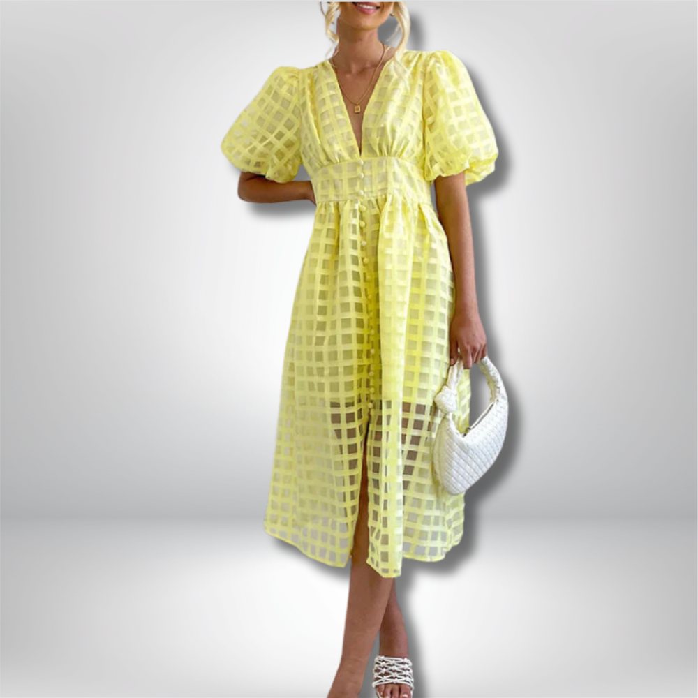 Imani - Joyful Summer Midi Dress for Effortless Style
