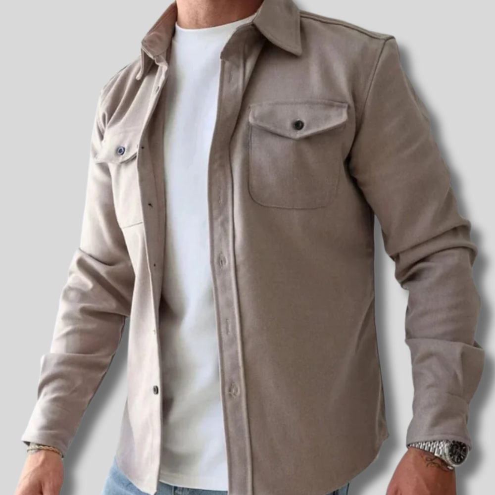 Ryker - Trendy Men's Cardigan Shirt for a Sharp Look