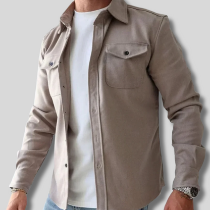 Ryker - Trendy Men's Cardigan Shirt for a Sharp Look
