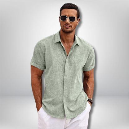 Hayden - Stylish Short-Sleeved Linen Shirt for Effortless Summer Chic