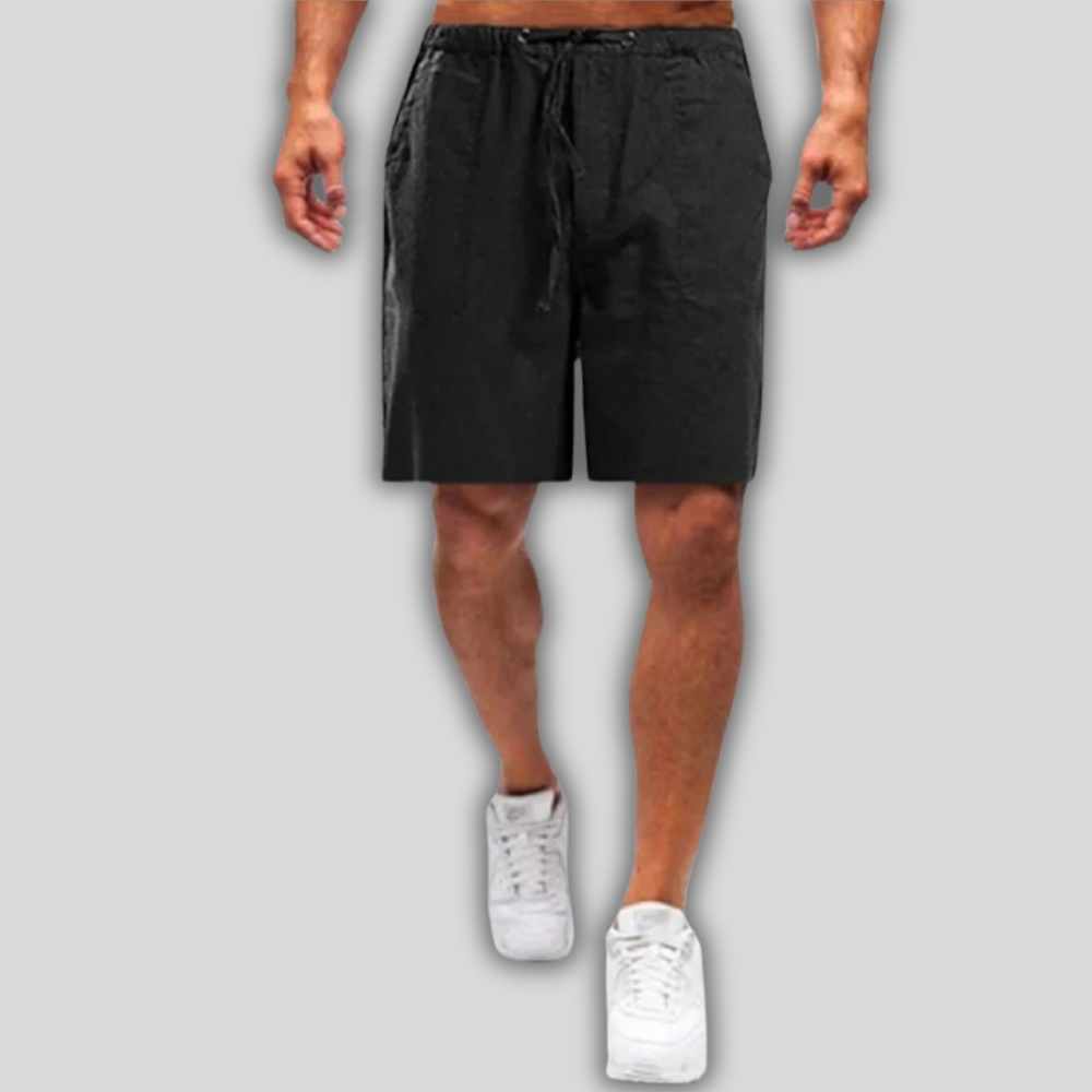 Beau - Stylish Large Size Linen Shorts for Men