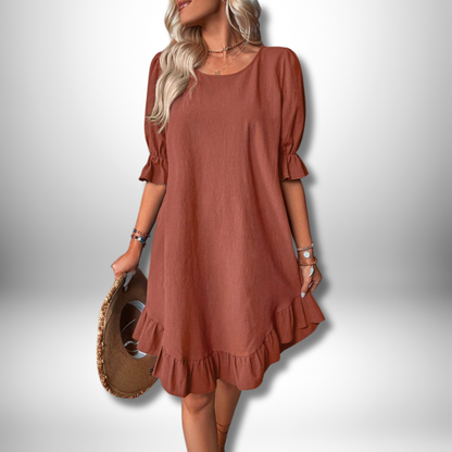 Freya - Chic Ruffled Dress for Effortless Elegance