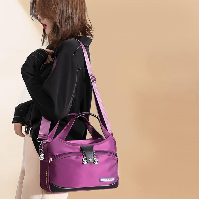Versatile MultiSafe Waterproof Nylon Handbag - Stay Stylish and Protected!