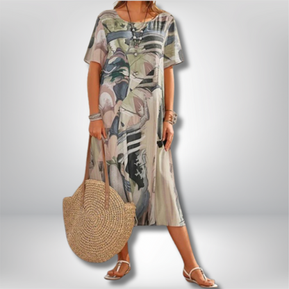 Madison - Chic and Luxurious Long Summer Dress for Effortless Style