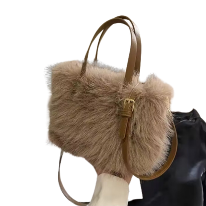 Chic Faux Fur Tote Bag for Stylish Carrying