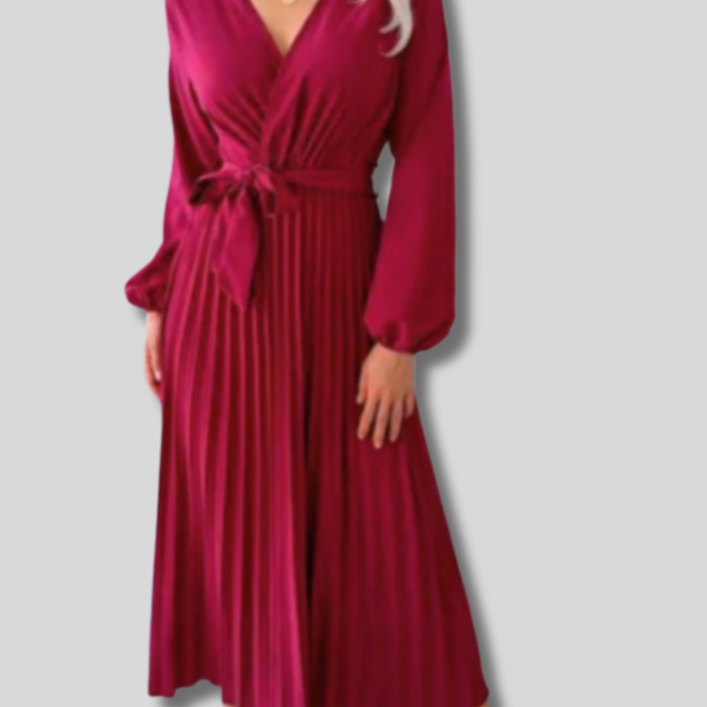 Rosa - Elegant Plisse Maxi Dress for Women - Comfort Meets Style in Casual Fashion