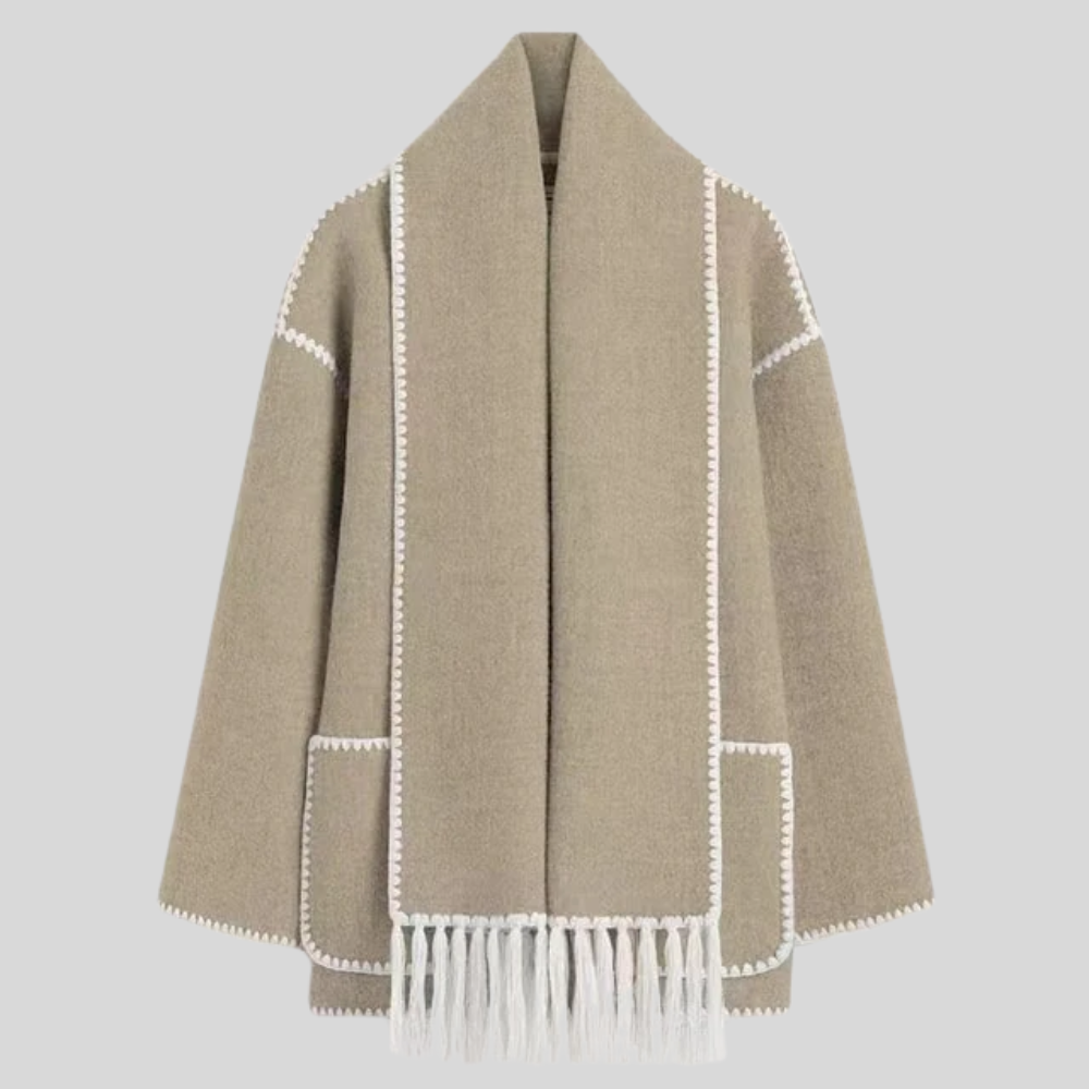 Zahil - Luxuriously Cozy Wool Mantle Jacket for Women