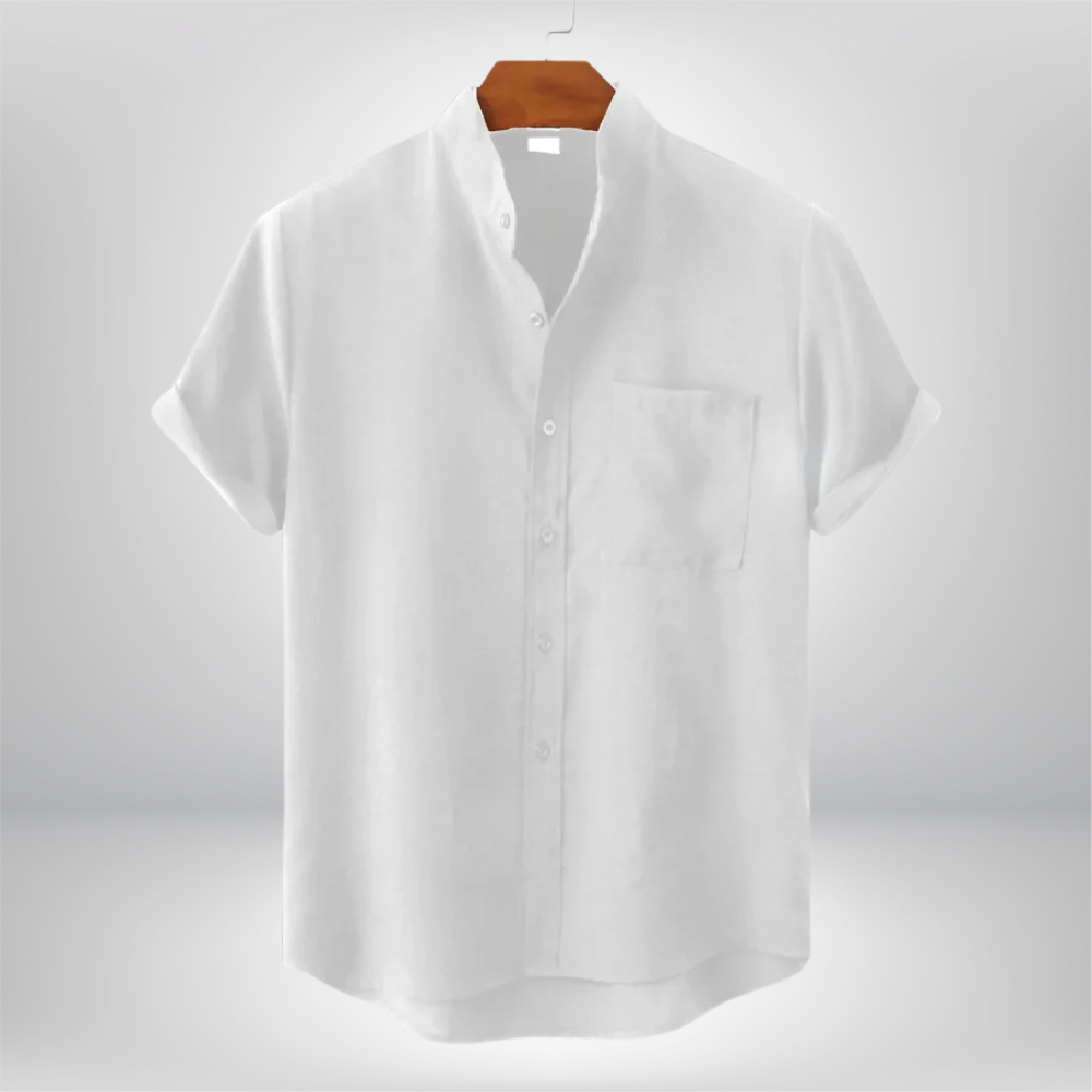 Chase - Stylish Short-Sleeve Linen Shirt for Effortless Casual Chic
