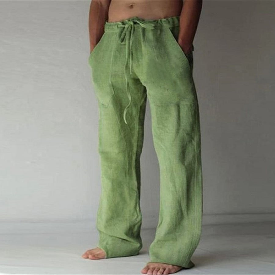 Adrian - Stylish Linen Leisure Trousers for Men in Solid Colors