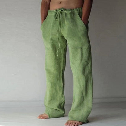 Adrian - Stylish Linen Leisure Trousers for Men in Solid Colors