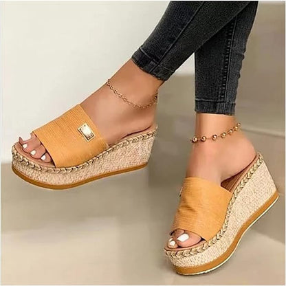 Annag - Stylish Casual Wedge Sandals Featuring a Trendy Espadrille Sole