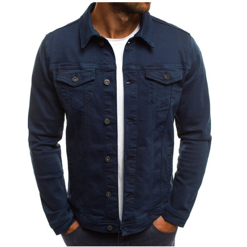 Vibrant Coloured Denim Jacket for Men by Gerald