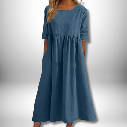 Chic Stella Cotton Dress for Effortless Elegance