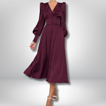 Mila - Stunning Satin Dress for a Touch of Elegance