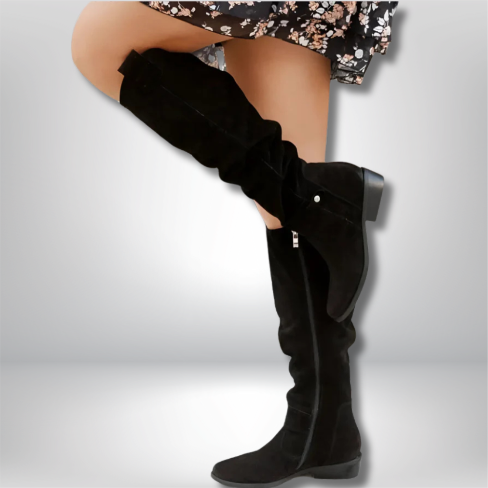 Stylish Keira Suede Ankle Boots