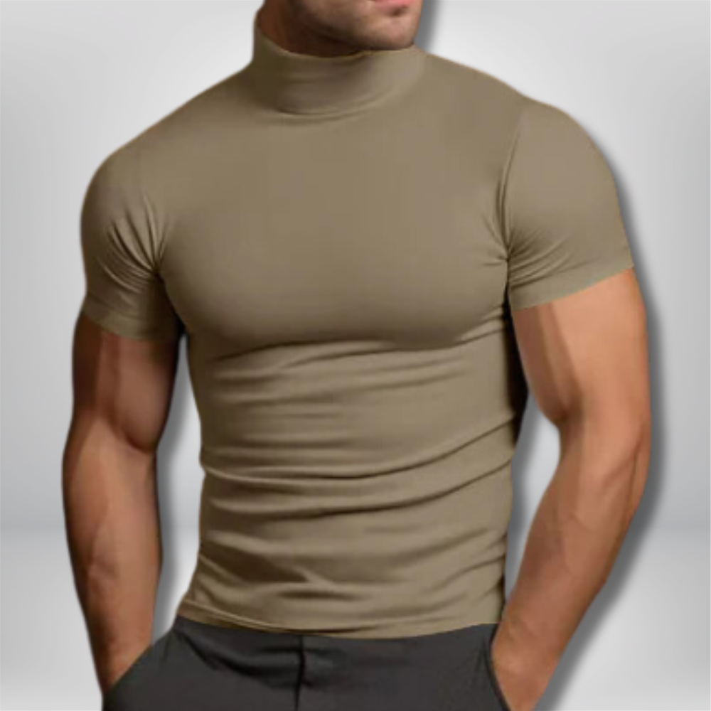 Tyler - Sleek Muscle Fit Turtleneck Tee